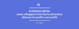 economia ibrida alleanza profit e nonprofit