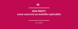 Non profit come costruire un modello replicabile